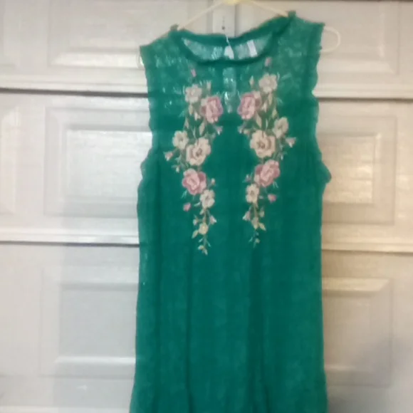 slim fit dress slacks Xhilaration Floral Off the Shoulder Drawstring Waist Maxi Dress- Size  The  Saved Collection